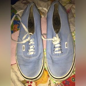 Powder blue Vans 8.5M/10W
